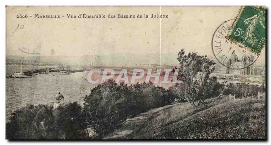 CPA Marseille Vue d'Ensemble des Bassins de la Joliette
