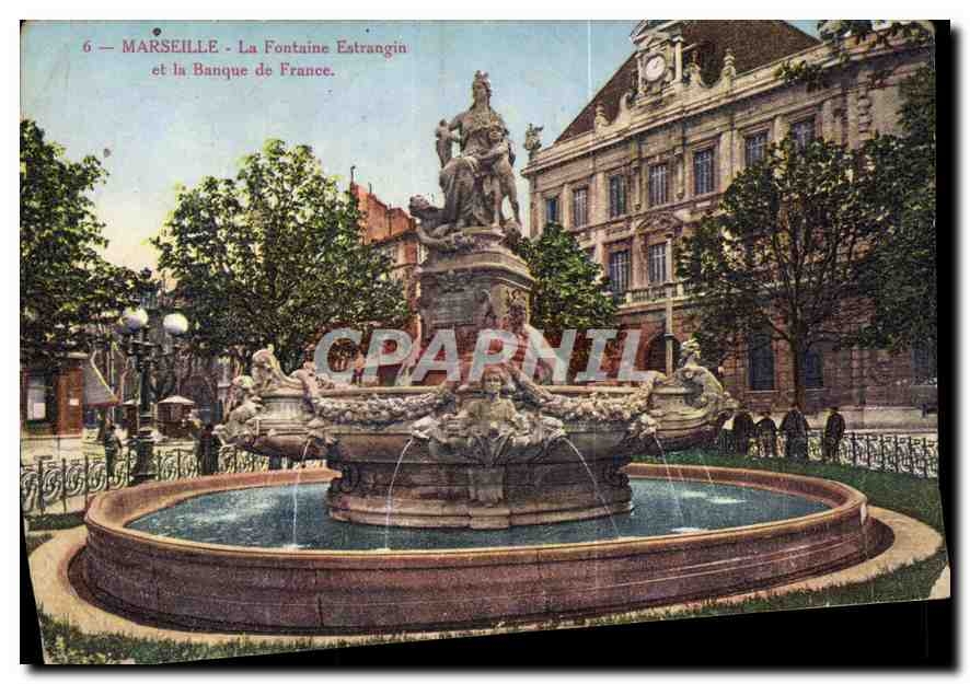 CPA Marseille La Fontaine Estragin et la Banque de France