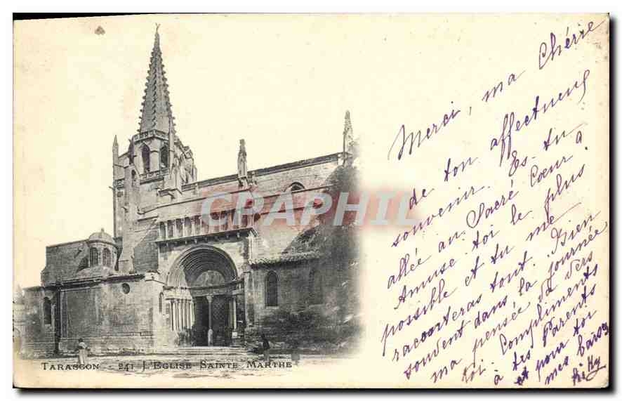 CPA Tarascon L'Eglise Sainte Marthe