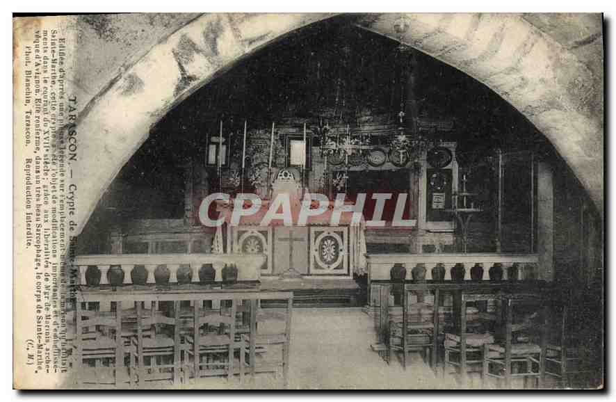 CPA Tarascon Crypte de Sainte Marthe