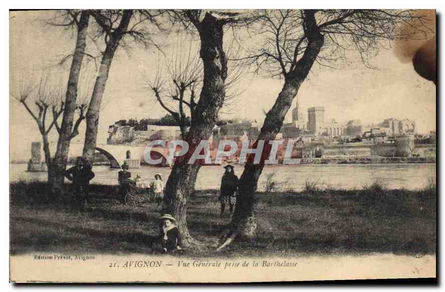 CPA Avignon (Vaucluse) Vue generale prise de la Barthelasse