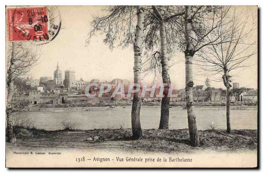 CPA Avignon (Vaucluse) Vue generale prise de la Barthelasse