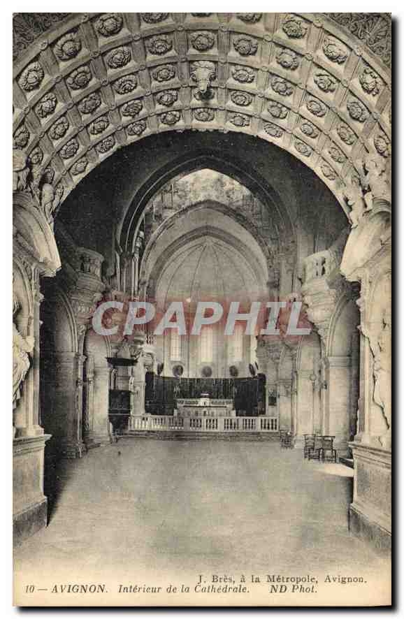 CPA Avignon (Vaucluse) Interieur de la Cathedrale