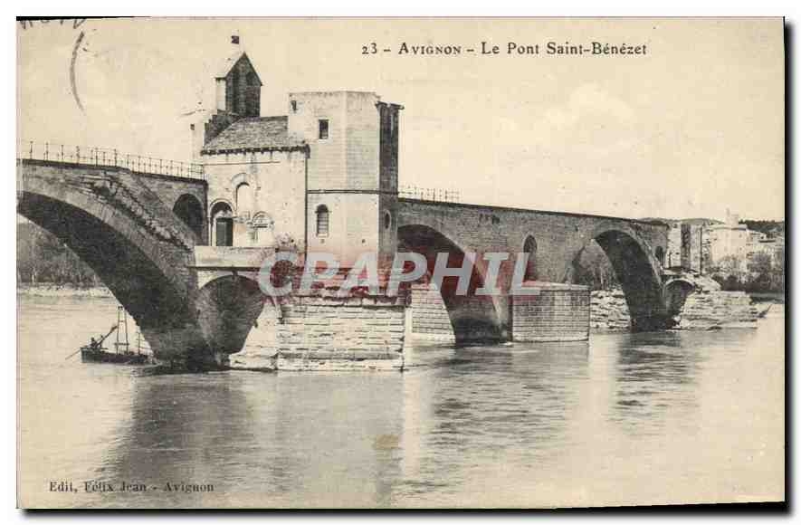 CPA Avignon (Vaucluse) Le Pont Saint Benezet