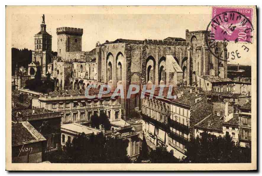 CPA Avignon Vaucluse le palais des Papes 