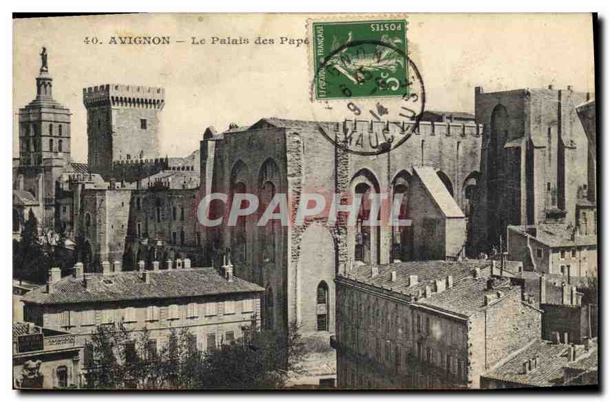 CPA Avignon le palais des Papes 