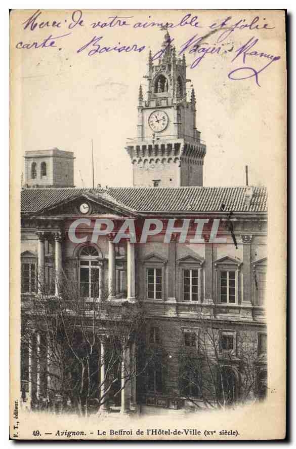 CPA Avignon le Beffroi de l'hotel de Ville XV siecle 