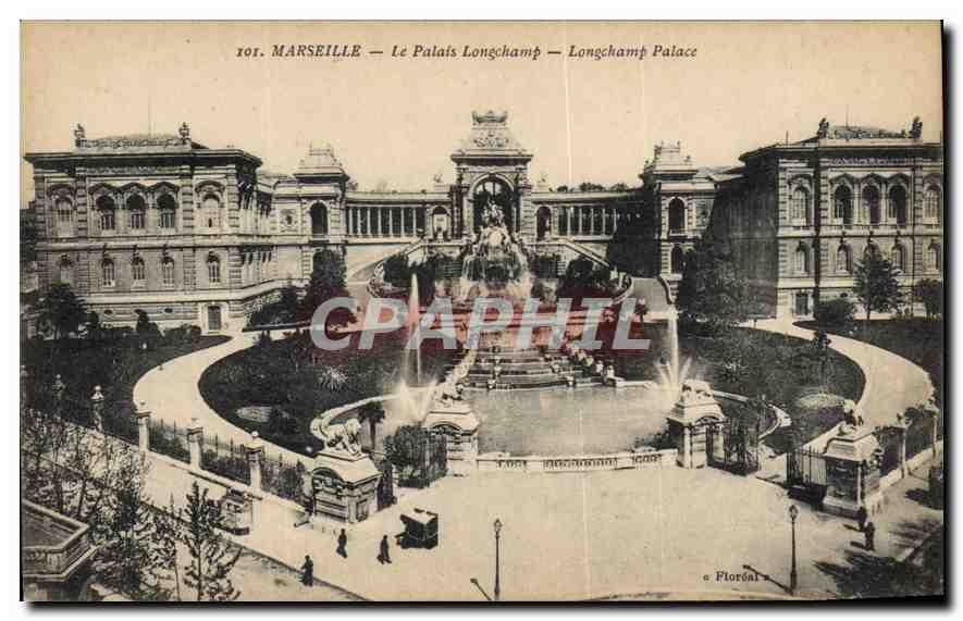 CPA Marseille le palais Longchamp 