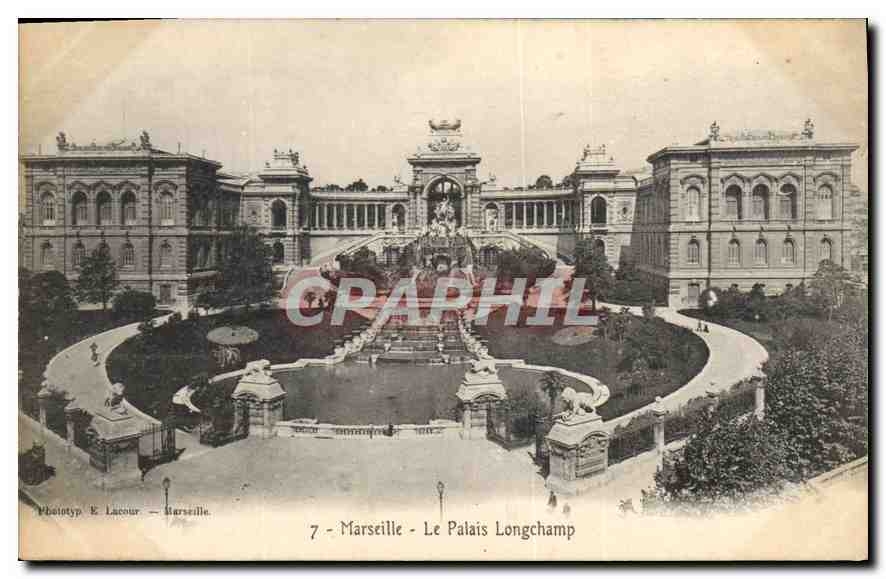 CPA Marseille le palais Longchamp 