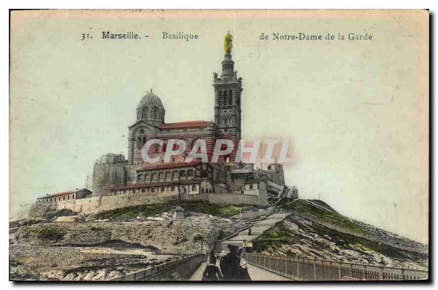 CPA Marseille Basilique de Notre Dame de la Garde