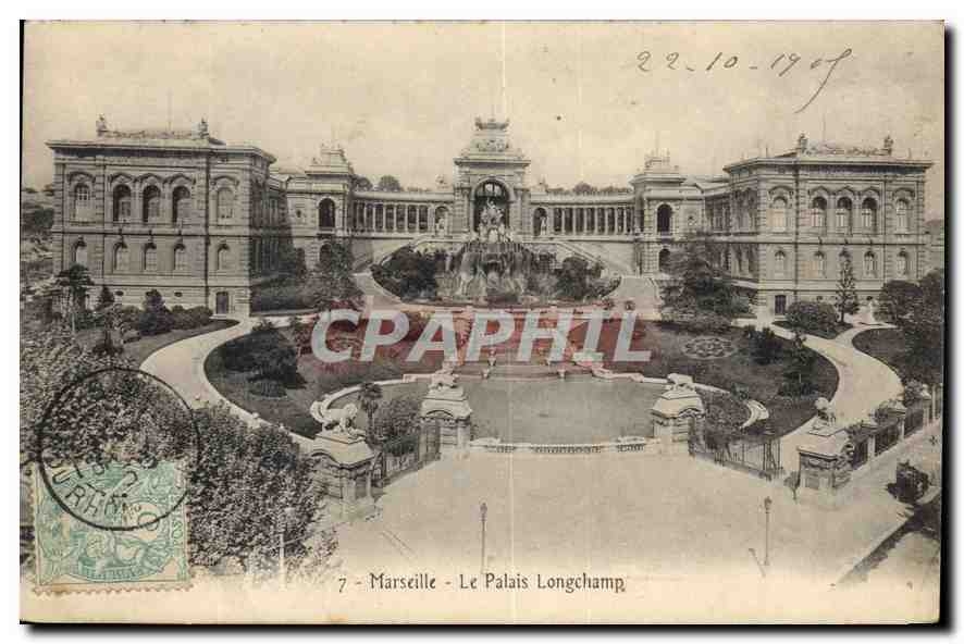 CPA Marseille le Palais Longchamp 