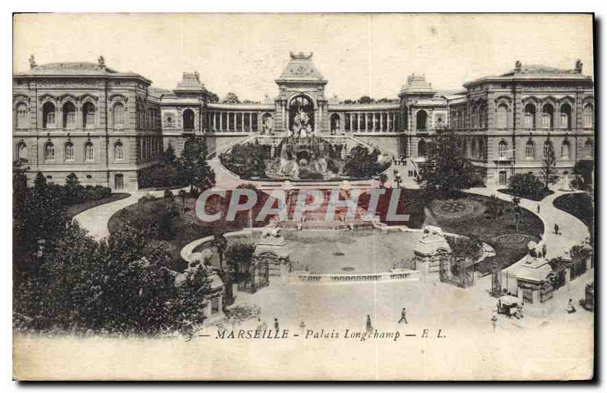 CPA Marseille palais Longchamp 
