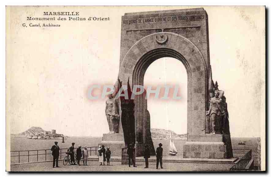 CPA Marseille Monument des Poilus d'Orient