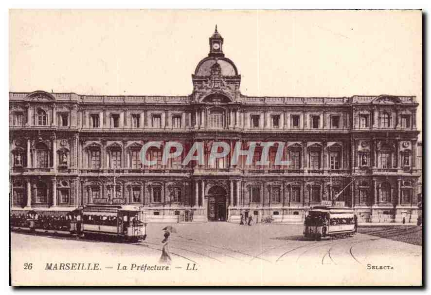 CPA Marseille la Prefecture Tramway