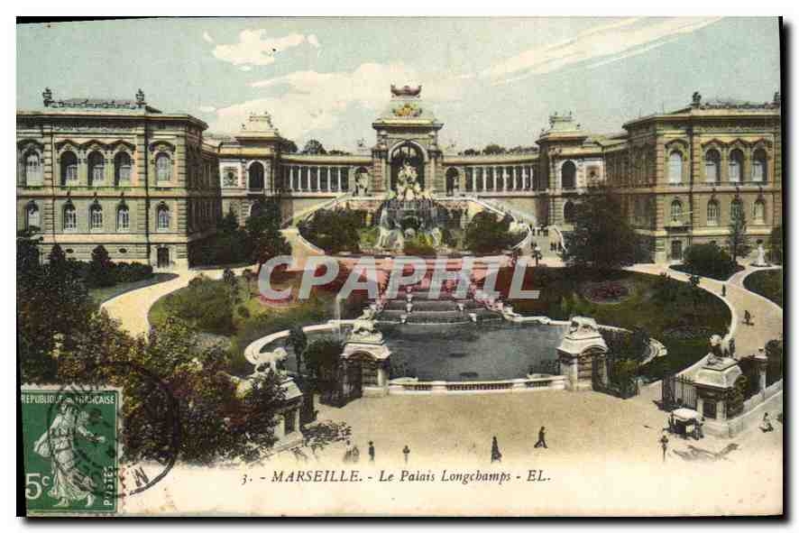 CPA Marseille le Palais Longchamps 
