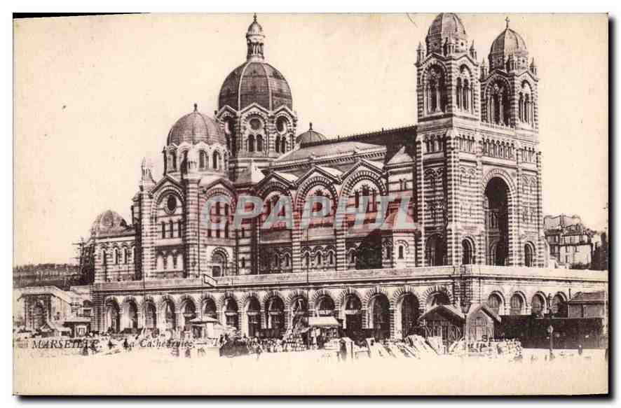 CPA Marseille la Cathedrale 