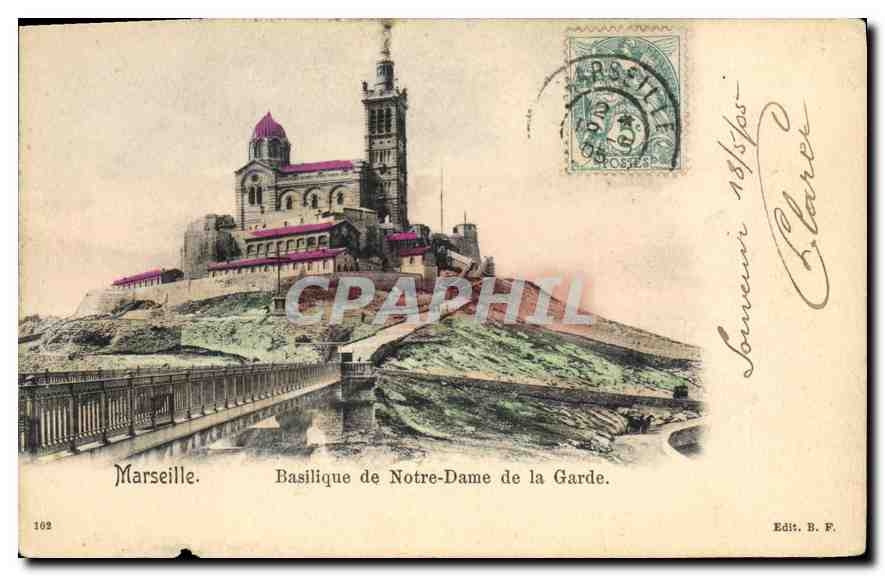 CPA Marseille Basilique de Notre Dame de la Garde 