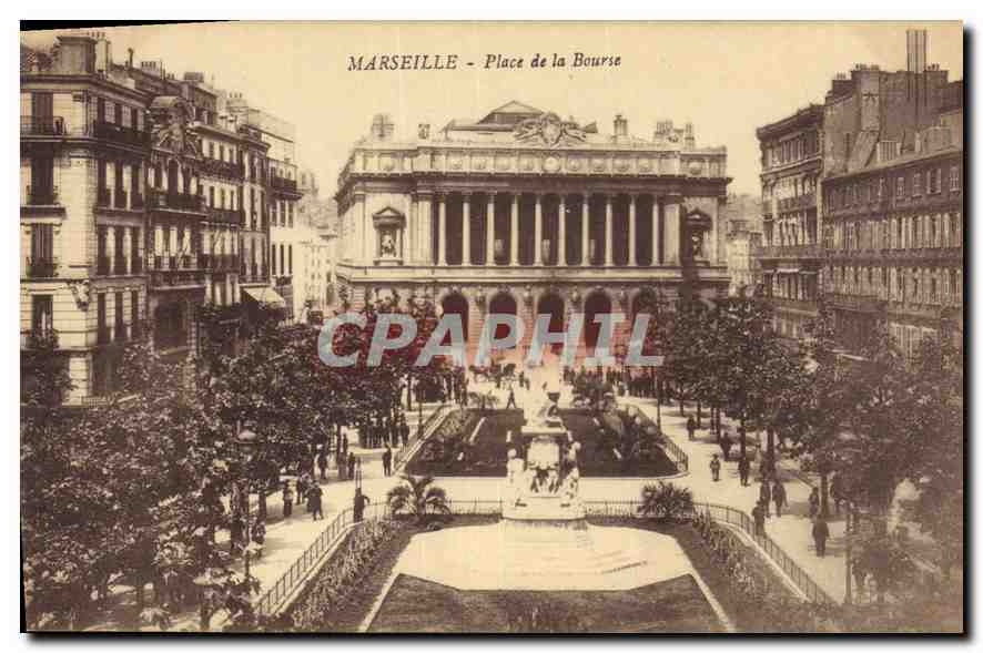 CPA Marseille Place de la Bourse 