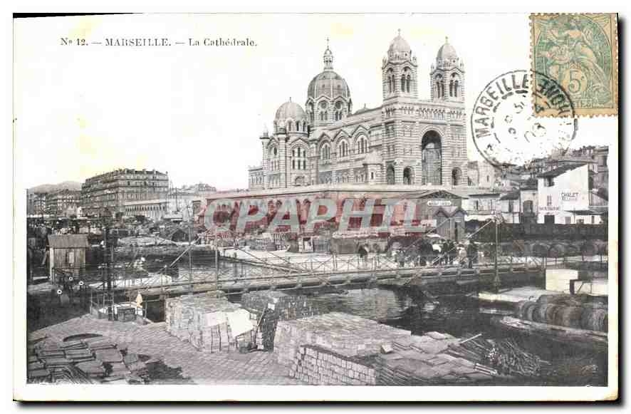 CPA Marseille La Cathedrale 