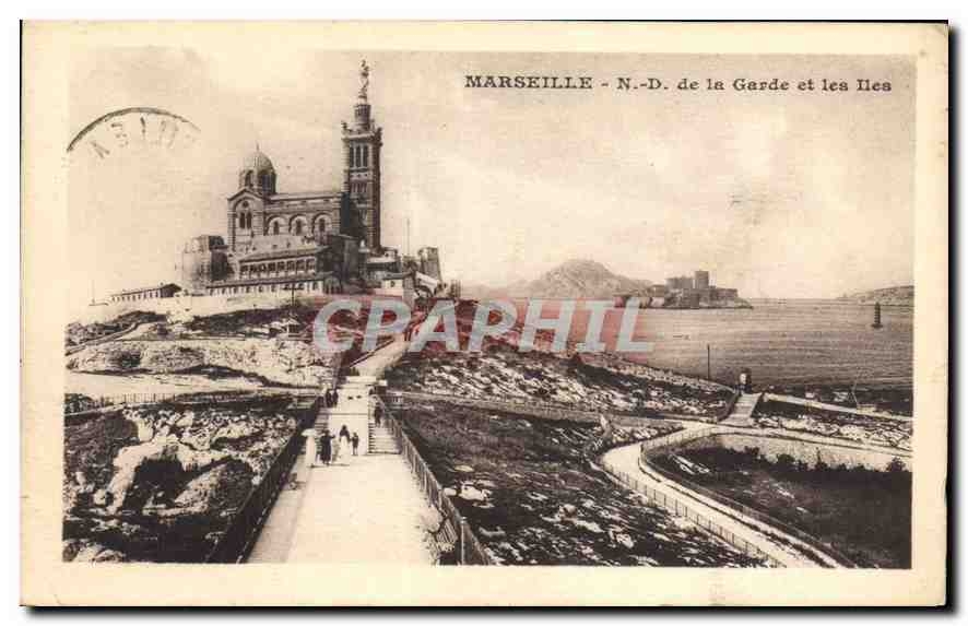 CPA Marseille N D de la Garde et les Iles