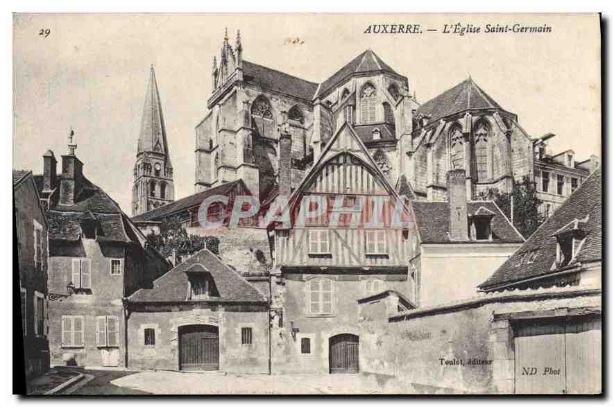 CPA Auxerre L'Eglise Saint Germain 