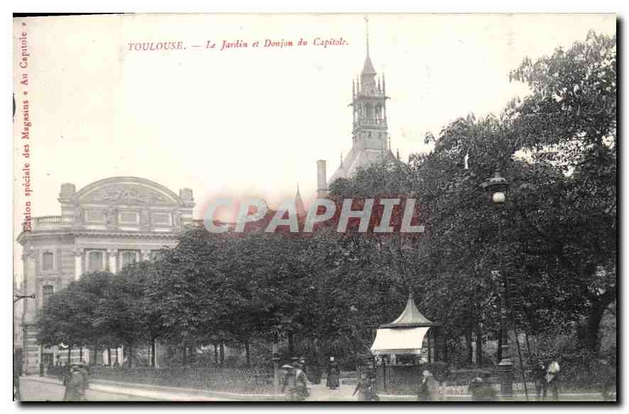 CPA Toulouse Le Jardin et Donjon du Capitole 