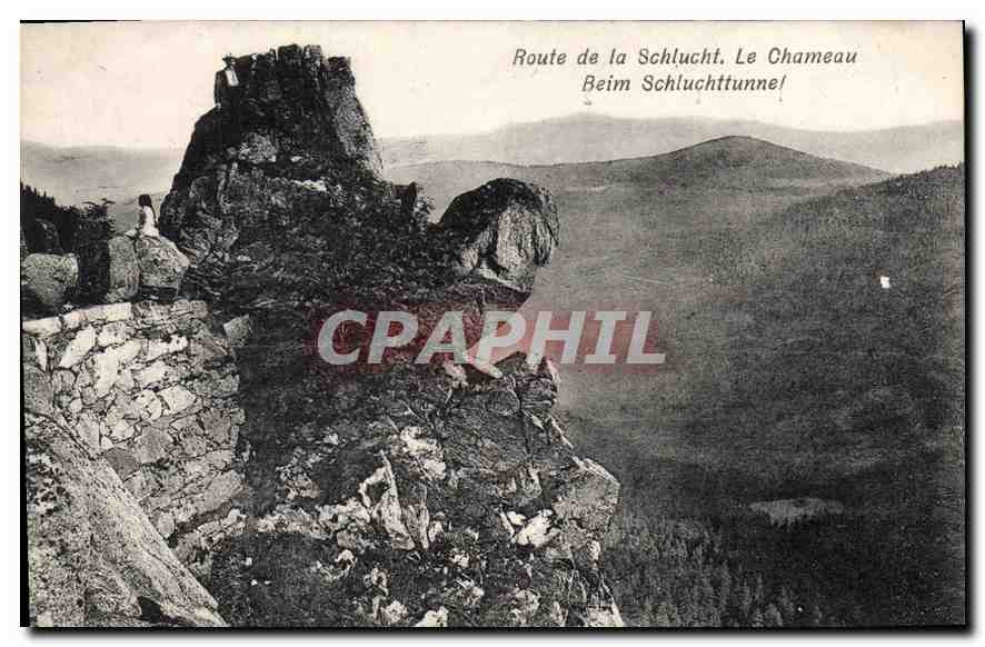 CPA Route de la Schlucht Le Chameau Beim Schluchttunne 