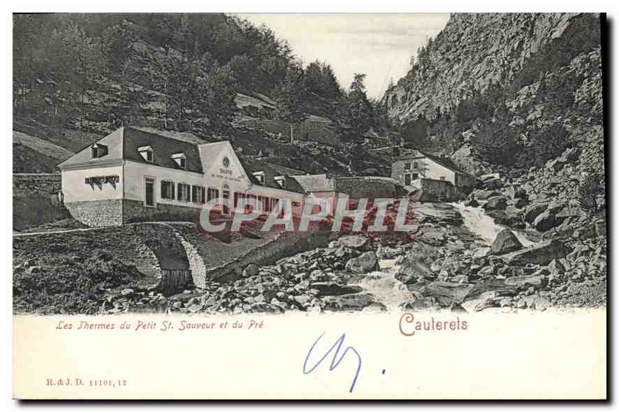 CPA Cauterets Les Thermes du Petit  St Sauveur et du Pre