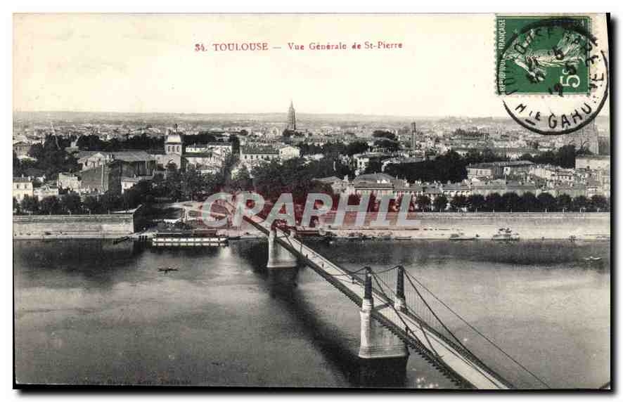 CPA Toulouse Vue generale de St Pierre 
