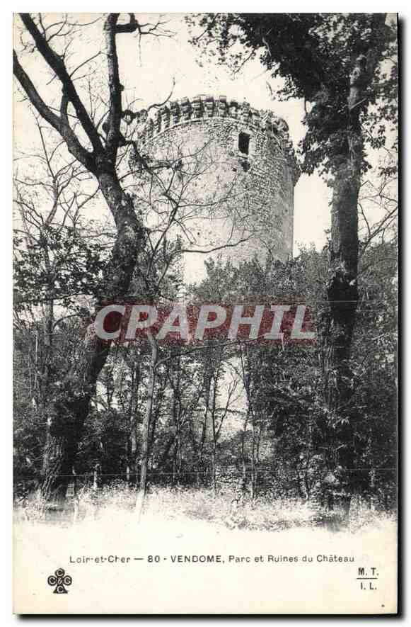 CPA Loire et Cher Vendome Parc et Ruines du Chateau