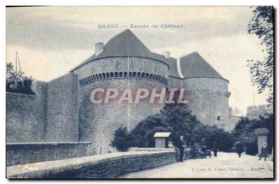 CPA Brest Entree du Chateau 