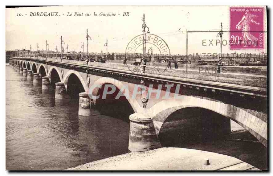 CPA Bordeaux Le Pont sur la Garonne 