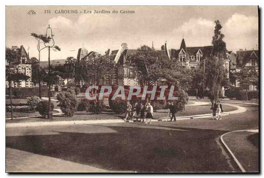 CPA Cabourg Les Jardins du Casino 