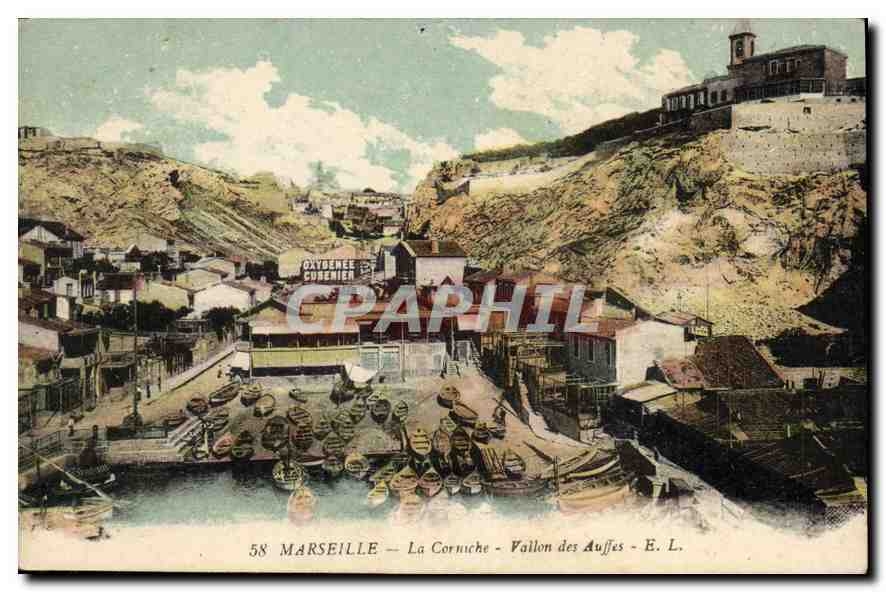 CPA Marseille la Corniche Vallon des Auffes 