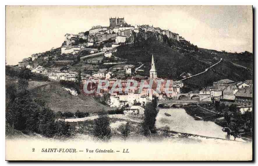 CPA Saint Flour Vue generale 