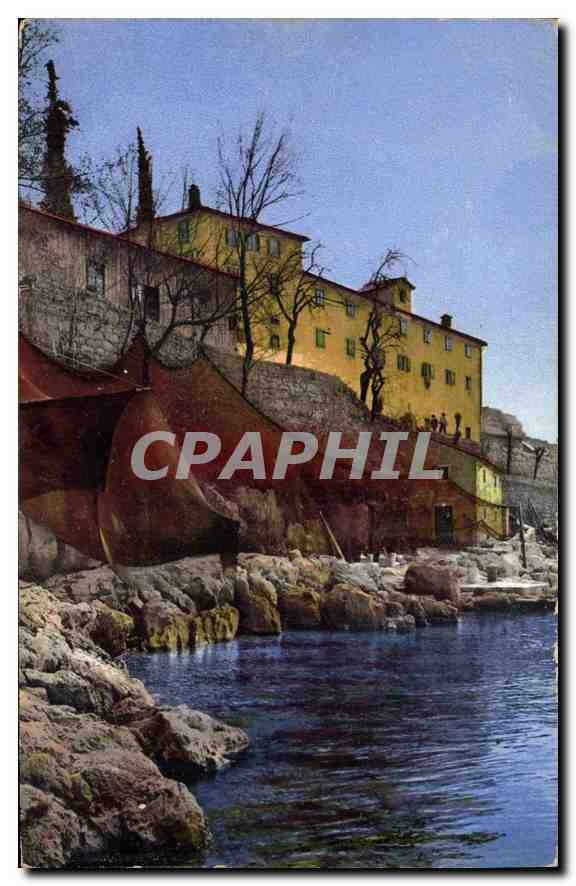 CPA Filets de peche