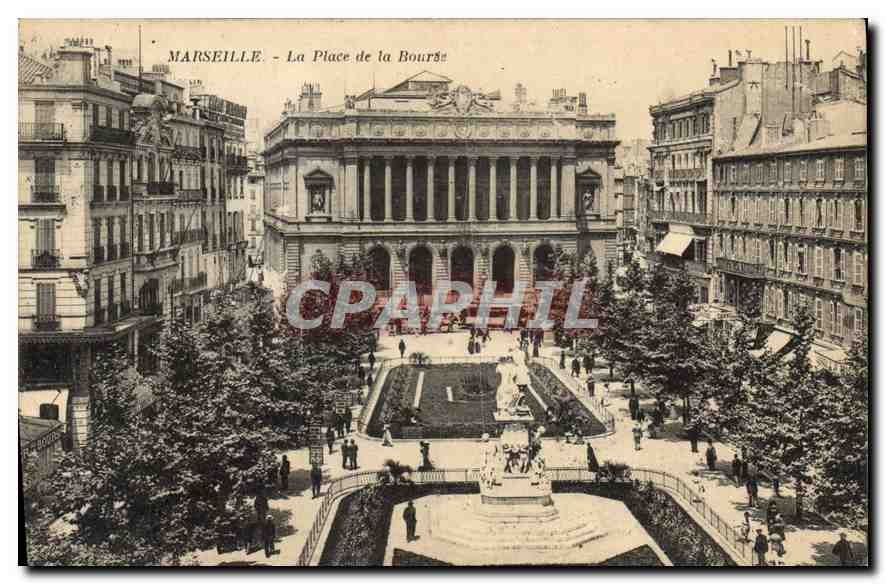 CPA Marseille La Place de la Bourds 