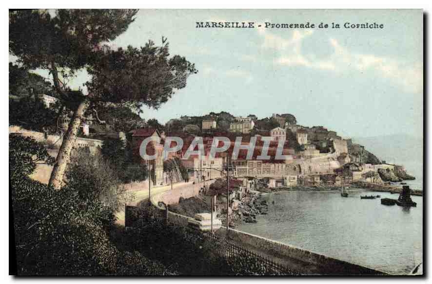 CPA Marseille Le Promenade de la Corniche 