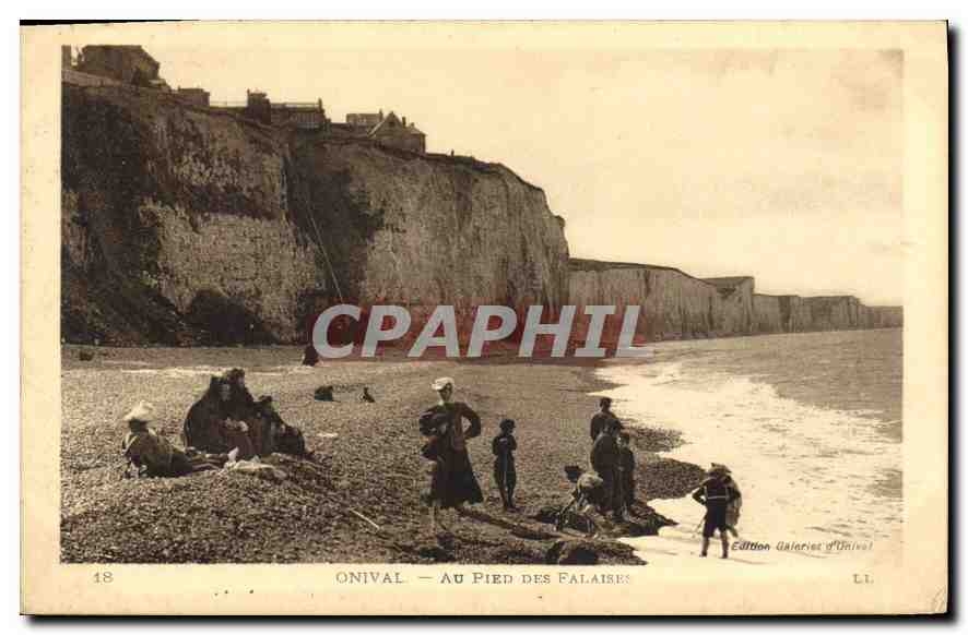 CPA Onival Au pied des Falaises 