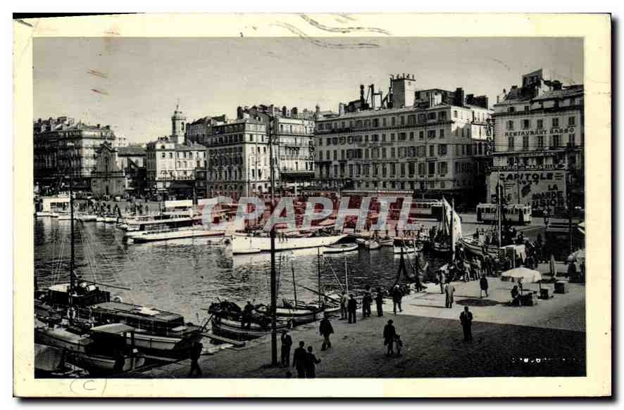 CPA Marseille Le quai des Belges 