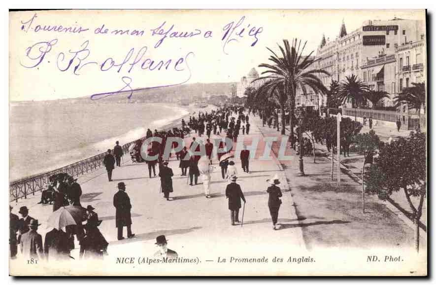 CPA Nice Alpes Maritimes La Promenade des Anglais 