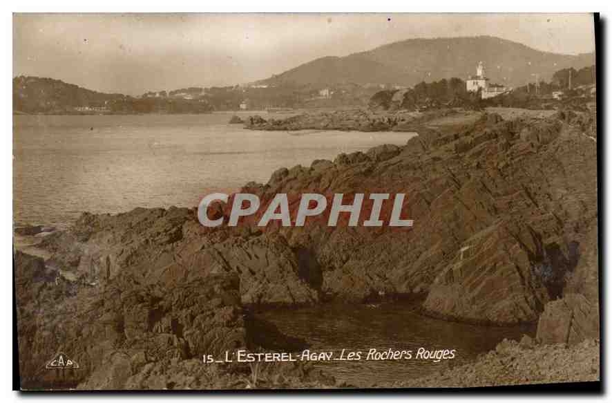 CPA l'Esterel Agay Les Rochers Rouges