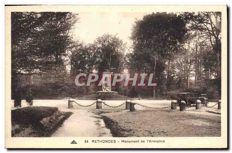CPA Rethondes Monument de l'Armistice