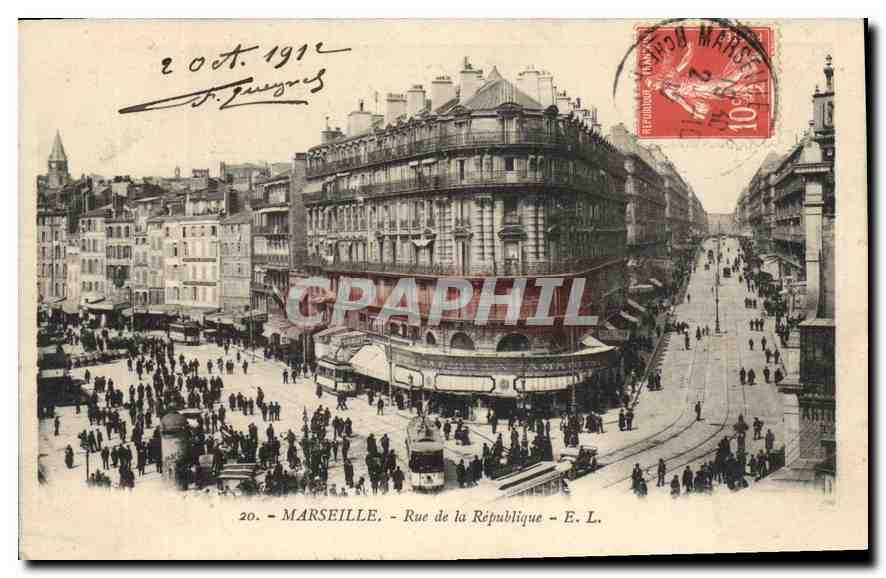 CPA Marseille Rue de la Republique 