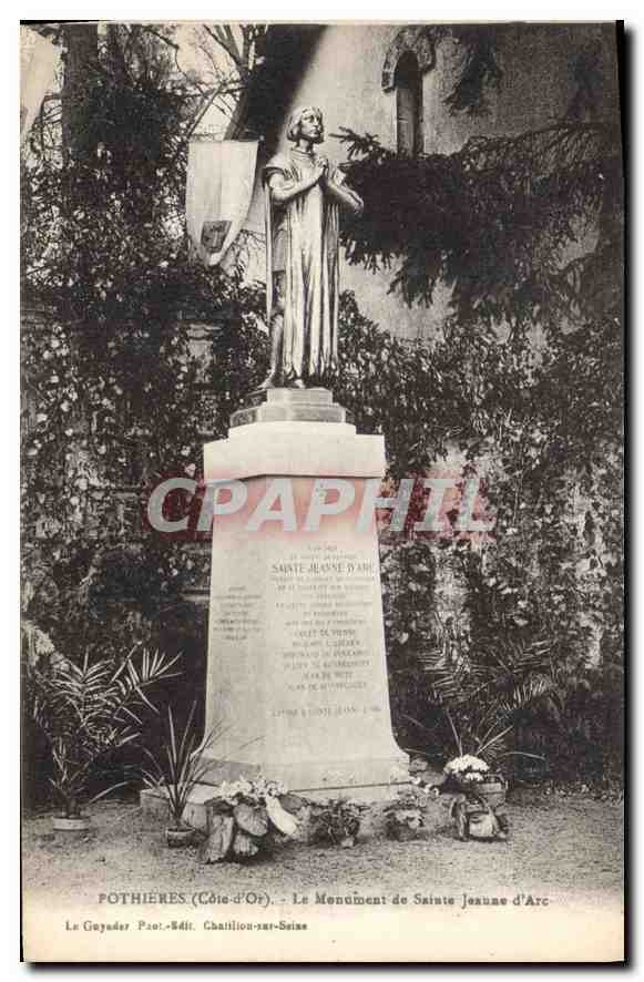 CPA Pothieres Cote d'Or Le Monument de Sainte Jeaune d'Arc 