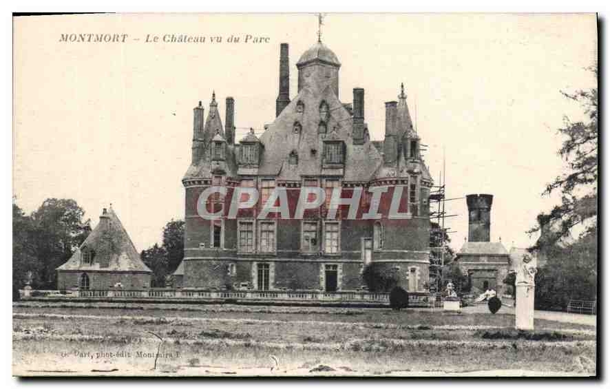 CPA Montmort Le Chateau vu du Parc