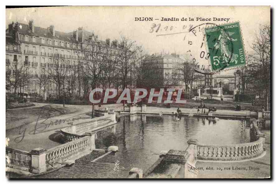 CPA Dijon Jardin de la Place Darcy 