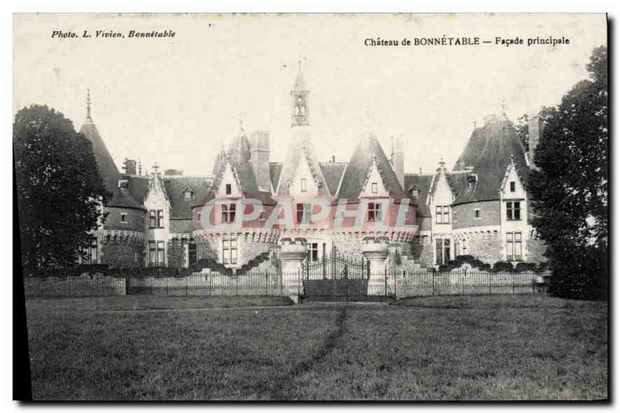CPA Chateau de Bonnetable Facade principale