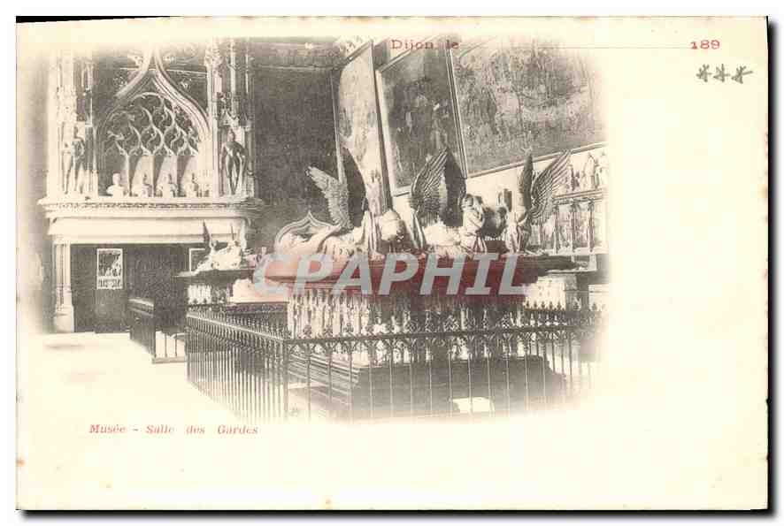 CPA Dijon Musee Salle des Gardes Carte 1890