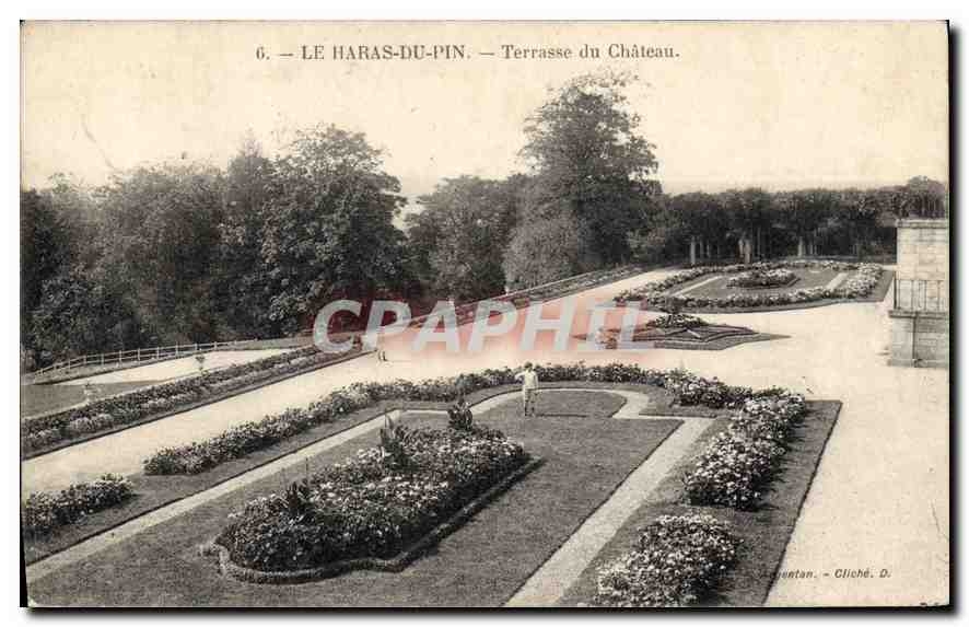 CPA Le Haras du Pin Terrasse du Chateau